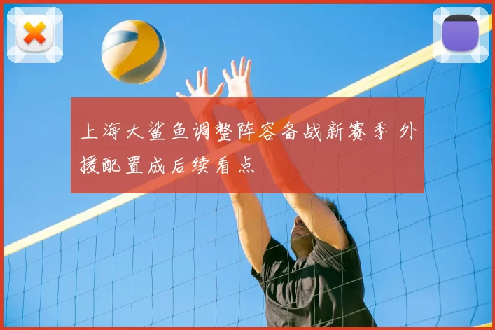 上海大鲨鱼调整阵容备战新赛季 外援配置成后续看点