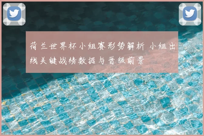 荷兰世界杯小组赛形势解析 小组出线关键战绩数据与晋级前景